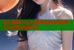糖心视频vlog小桃带你轻松制作精彩生活分享与互动平台