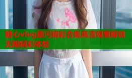 糖心vlog最污精彩合集高清观看解锁无限精彩体验