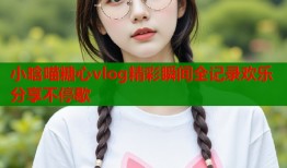 小晗喵糖心vlog精彩瞬间全记录欢乐分享不停歇