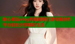 糖心果冻vlog传媒视频打造专属创作平台轻松分享精彩生活