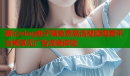 糖心vlog柚子猫免费高清视频观看平台畅享无广告流畅体验