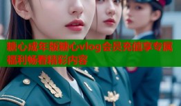 糖心成年版糖心vlog会员充值享专属福利畅看精彩内容