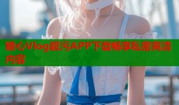 糖心Vlog超污APP下载畅享私密高清内容