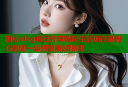 糖心vlog每日分享精彩生活现在是糖心时间一起感受美好瞬间