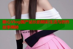 糖心Vlog国产站长的精彩生活与创作故事揭秘
