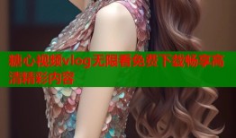 糖心视频vlog无限看免费下载畅享高清精彩内容