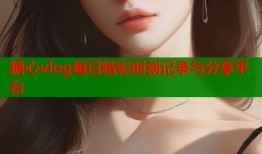 糖心vlog每日精彩时刻记录与分享平台