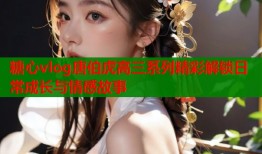 糖心vlog唐伯虎高三系列精彩解锁日常成长与情感故事