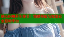 糖心纠缠开车章节：情感导航与驾驶安全互动平台