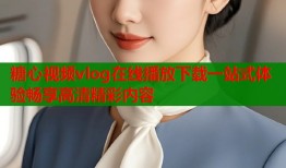 糖心视频vlog在线播放下载一站式体验畅享高清精彩内容