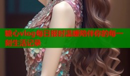糖心vlog每日报时温暖陪伴你的每一刻生活记录