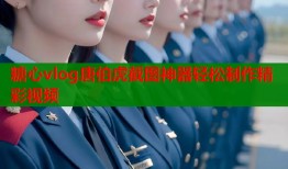 糖心vlog唐伯虎截图神器轻松制作精彩视频
