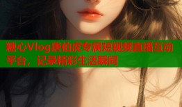 糖心Vlog唐伯虎专属短视频直播互动平台，记录精彩生活瞬间