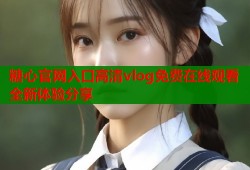 糖心官网入口高清vlog免费在线观看全新体验分享