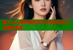 糖心vlog高质量制作平台助你轻松打造爆款视频
