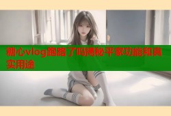 糖心vlog跑路了吗揭秘平家功能和真实用途