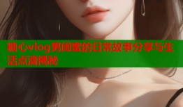 糖心vlog男闺蜜的日常故事分享与生活点滴揭秘