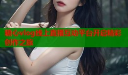 糖心vlog线上直播互动平台开启精彩创作之旅