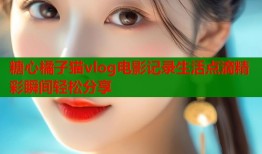 糖心橘子猫vlog电影记录生活点滴精彩瞬间轻松分享