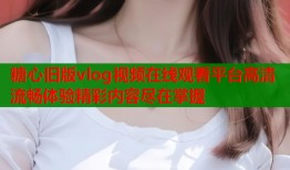 糖心旧版vlog视频在线观看平台高清流畅体验精彩内容尽在掌握