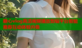 糖心vlog高清视频播放剪辑平台智能推荐互动体验升级