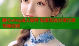 糖心vlog成人软件 私密互动分享打造专属空间