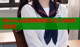 糖心vlog深度揭秘那些不为人知的秘密故事