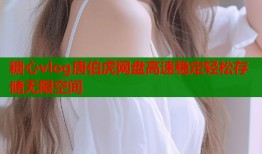 糖心vlog唐伯虎网盘高速稳定轻松存储无限空间