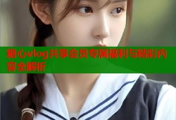糖心vlog共享会员专属福利与精彩内容全解析