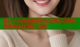 糖心vlog晚晚教你轻松记录生活精彩瞬间快速分享魅力日常