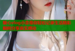 糖心vlog小余带你轻松记录生活精彩瞬间分享真实感动