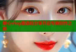 糖心vlog邀请码分享开启专属创作之旅