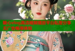糖心vlog高清视频播放平台私密分享无广告畅享体验