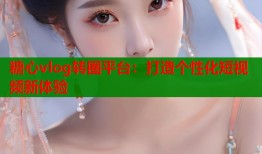 糖心vlog转圈平台：打造个性化短视频新体验
