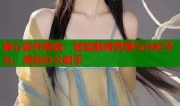 糖心软件原版：智能数据管理与分析平台，高效办公助手