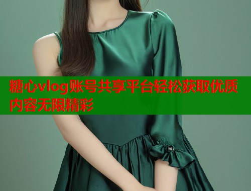 糖心vlog账号共享平台轻松获取优质内容无限精彩
