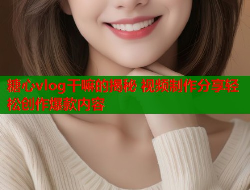 糖心vlog干嘛的揭秘 视频制作分享轻松创作爆款内容