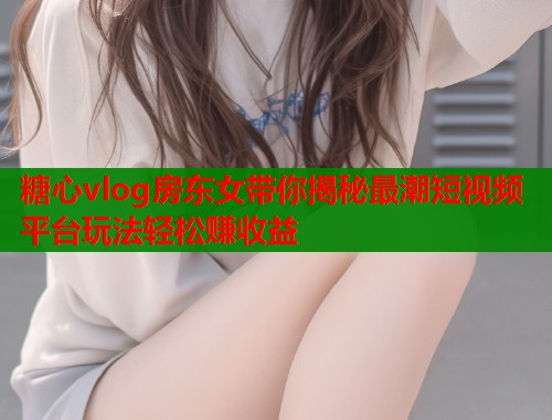 糖心vlog房东女带你揭秘最潮短视频平台玩法轻松赚收益