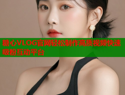 糖心VLOG官网轻松制作高质视频快速吸粉互动平台