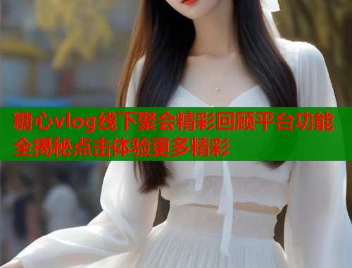 糖心vlog线下聚会精彩回顾平台功能全揭秘点击体验更多精彩