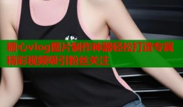 糖心vlog图片制作神器轻松打造专属精彩视频吸引粉丝关注