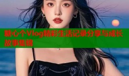糖心个Vlog精彩生活记录分享与成长故事集锦