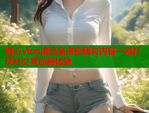 糖心vlog演员全揭秘精彩内容一网打尽社交互动新体验