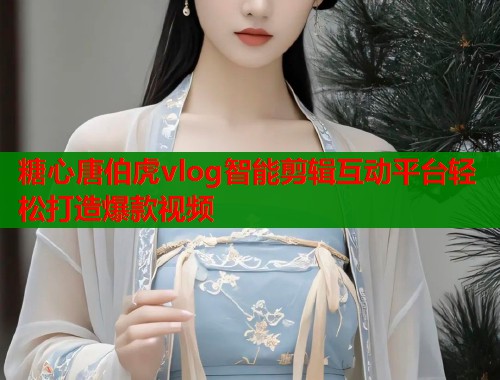 糖心唐伯虎vlog智能剪辑互动平台轻松打造爆款视频
